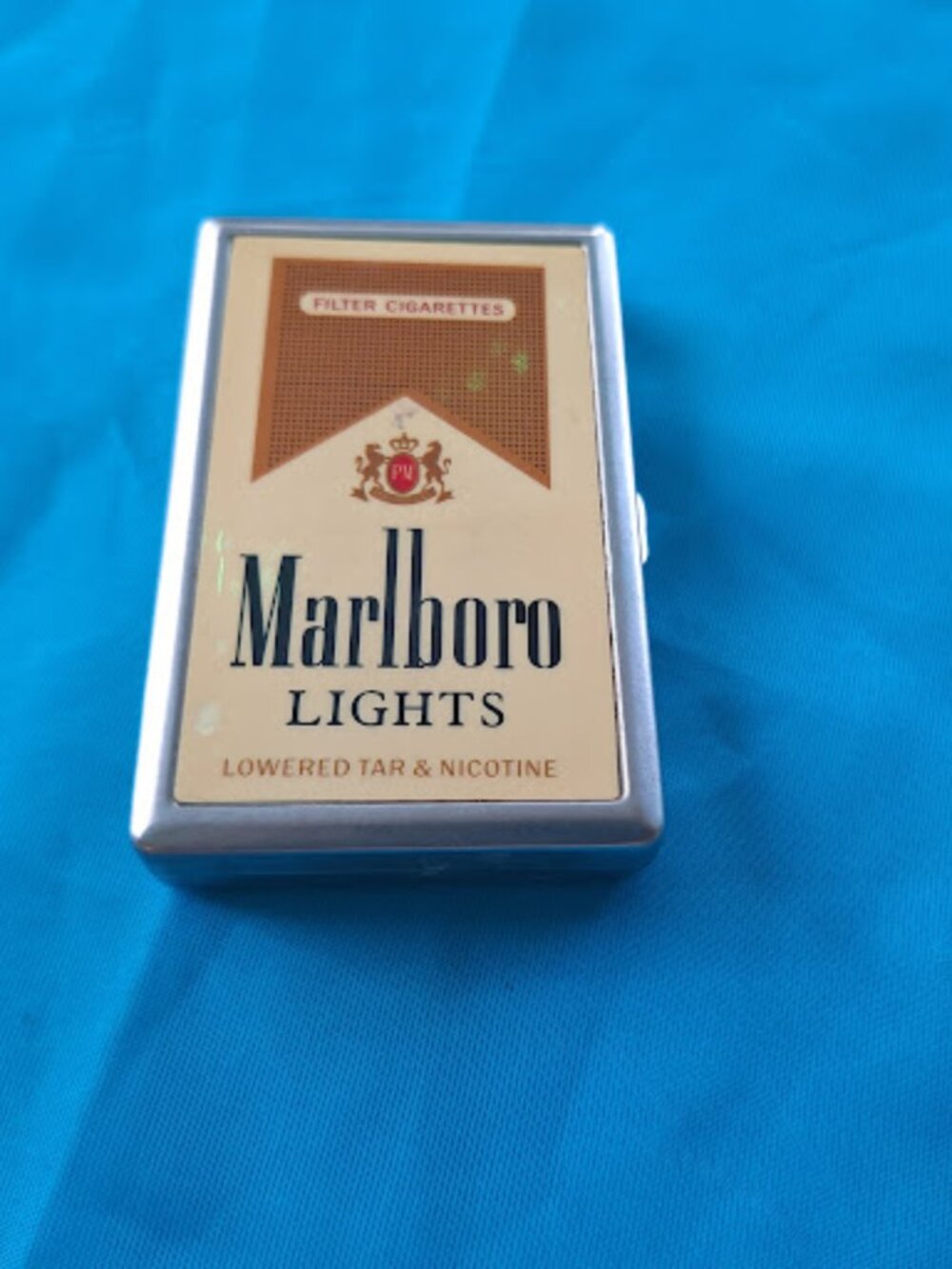 Marlboro Lights Tin Cigarette Case
